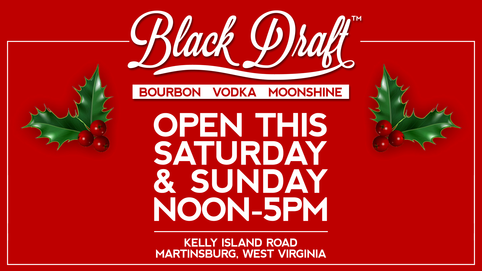 Black Draft Distillery Bourbon, Whiskey, Vodka & Moonshine Straight